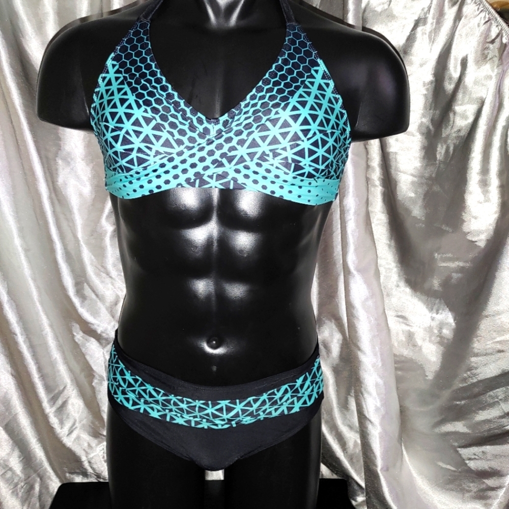 Sullcom Blue prizm Two piece bikini Swimsuit